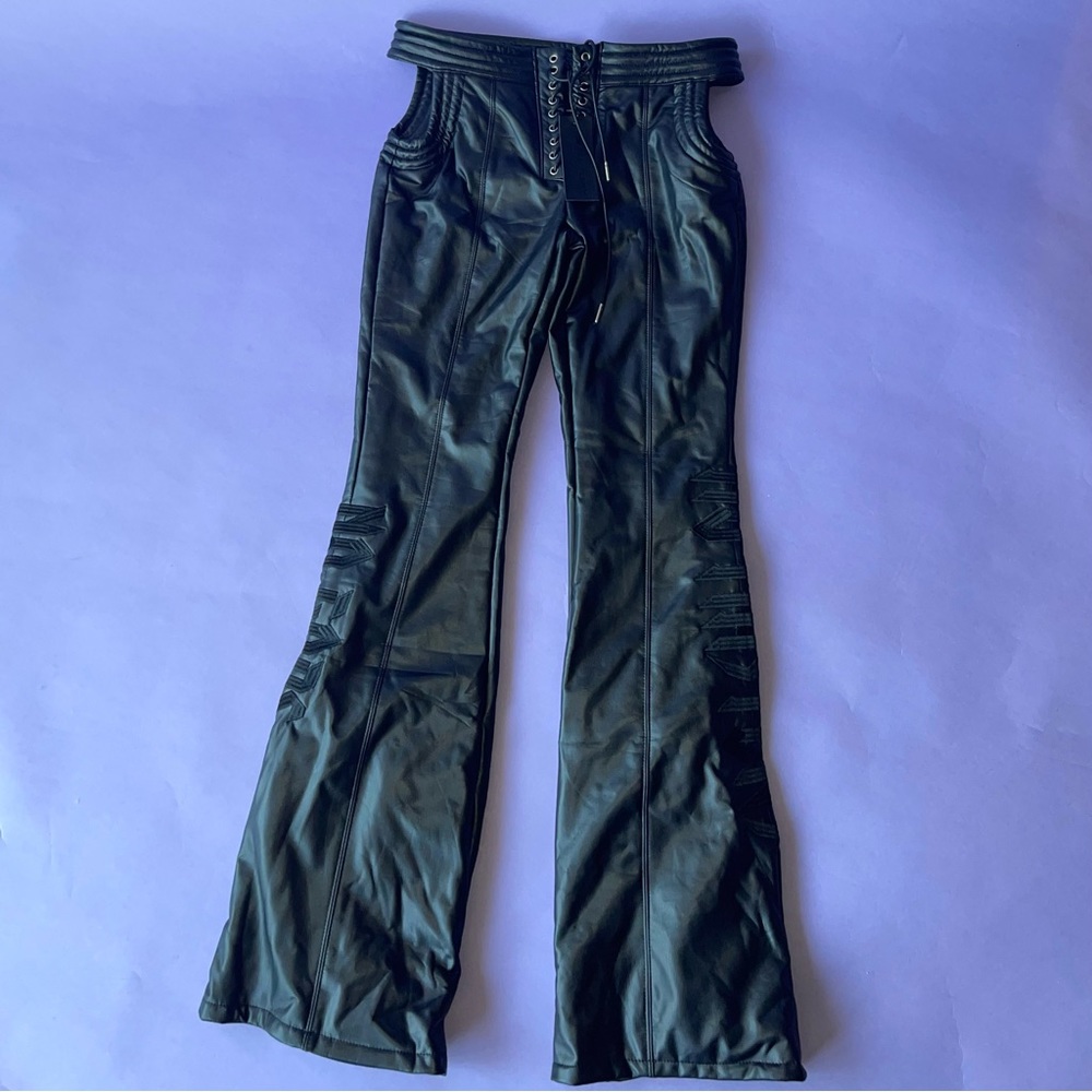 Black Hip cut out pants